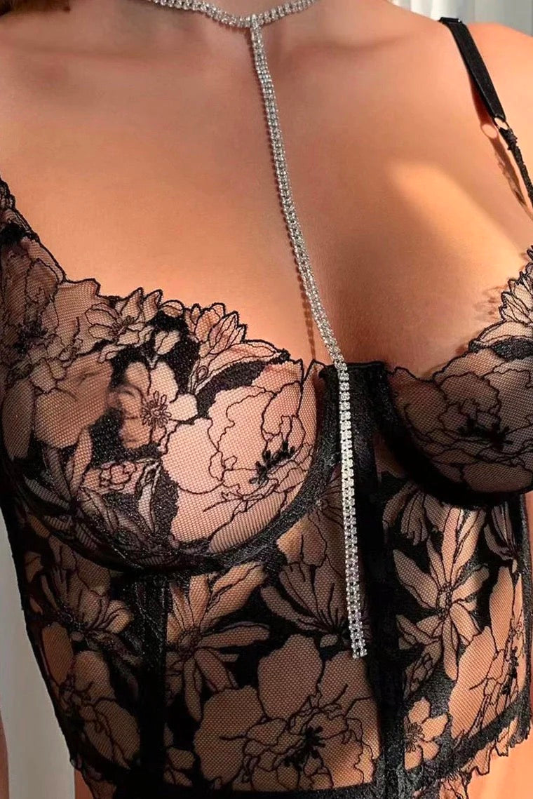 Scarlett Luxury Floral Lingerie Set